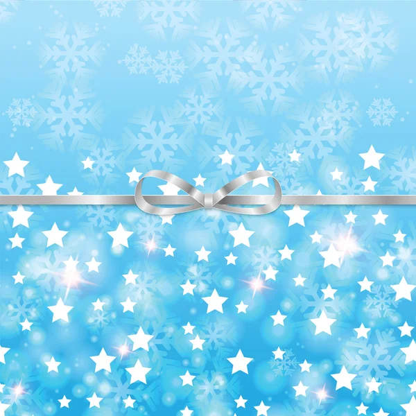 Kerstmis en Nieuwjaar achtergrond met sneeuwvlokken — Stockvector