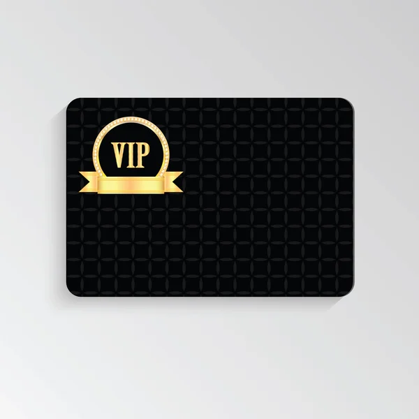 Tarjetas VIP con letras doradas y cinta — Vector de stock