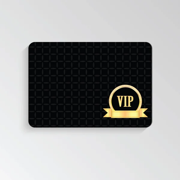 VIP-kaarten met gouden letters en lint — Stockvector