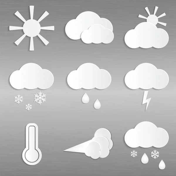 Meteo e Clima — Vettoriale Stock