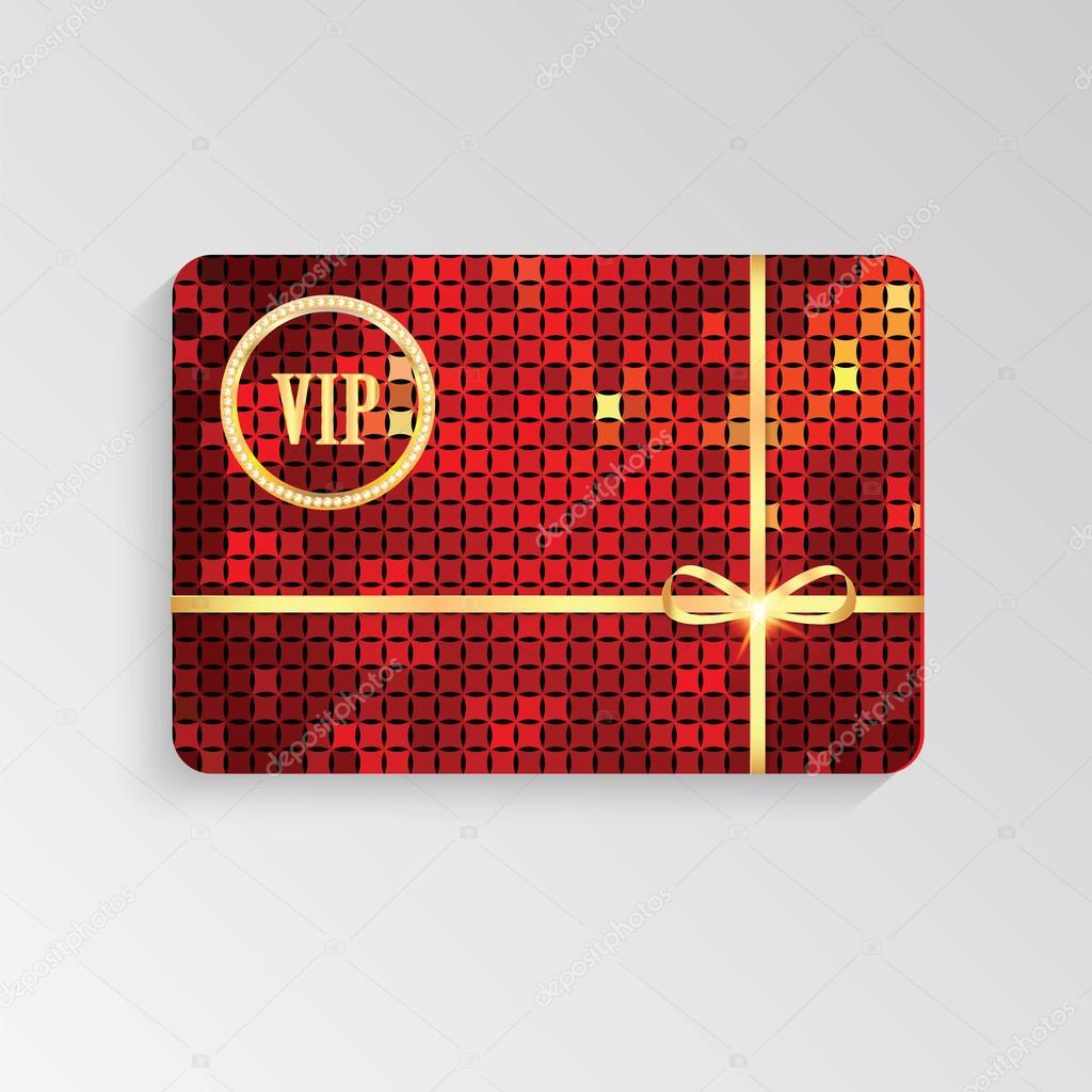 VIP cards with gold letters and ribbon.Elegant invitation VIP ca