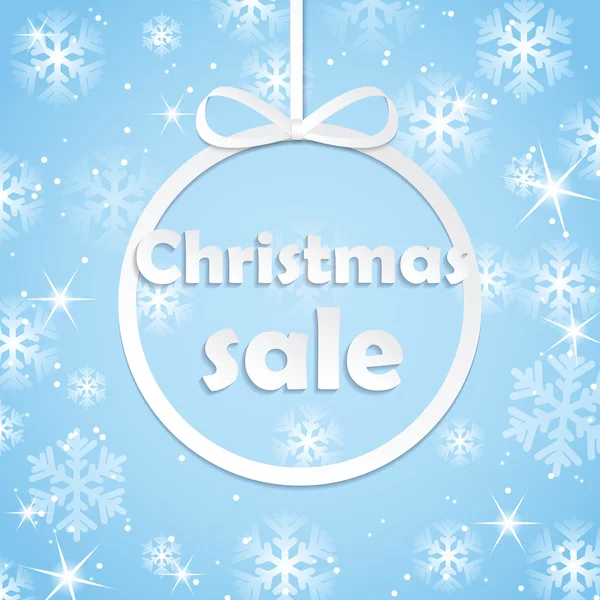 Christmas sale tag — Stock Vector