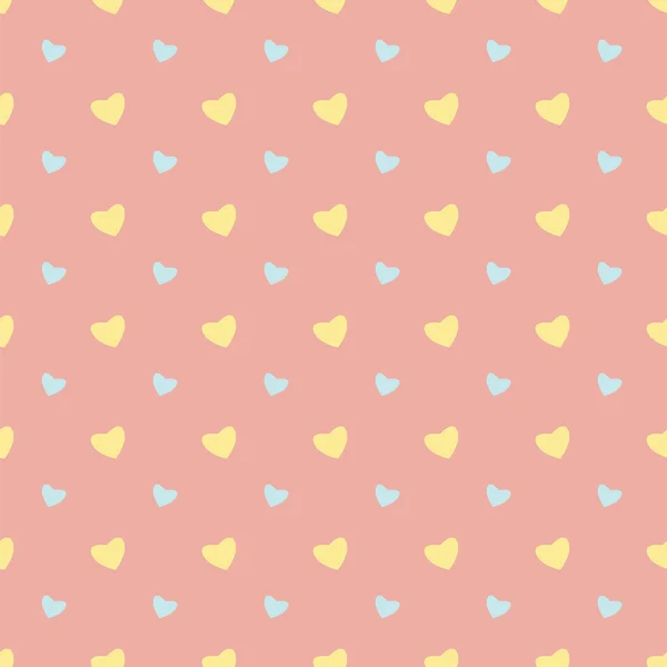 Seamless pattern with hearts for Valentine's Day — Stock Vector