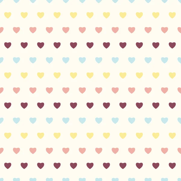 Seamless pattern with hearts for Valentine's Day — Stock Vector