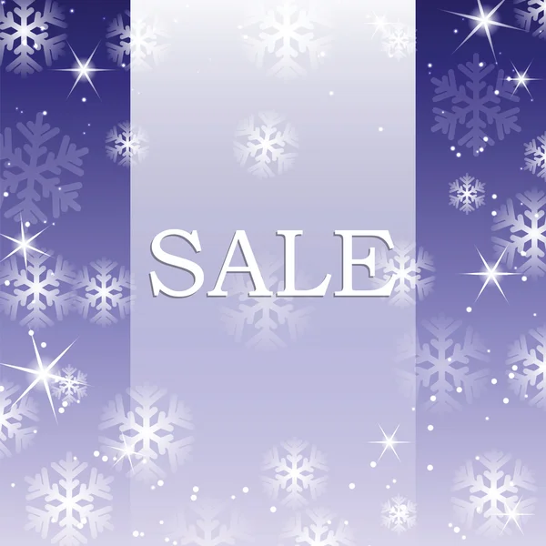 Poster for winter sales — Stock Vector