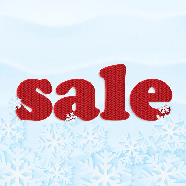 Cartaz para vendas de inverno —  Vetores de Stock