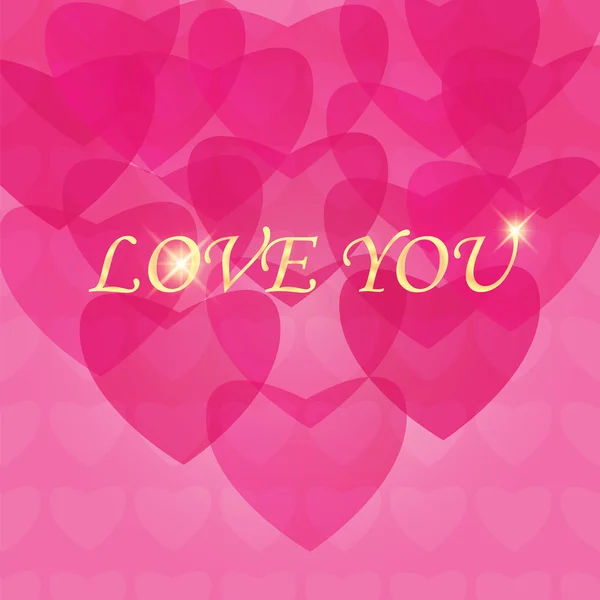 Joyeux Valentines Day Card Design . — Image vectorielle