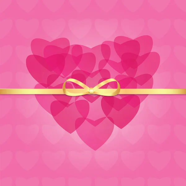 Happy Valentines Day Card Design — Stock Vector