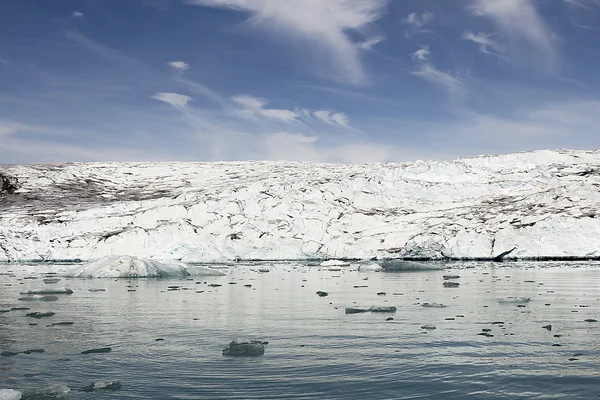 在格陵兰岛的海岸 — 图库照片