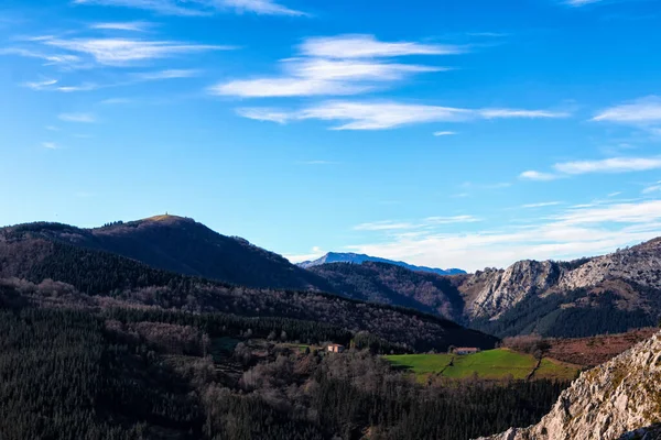 Blick Auf Felsige Berge Baskenland — Stockfoto