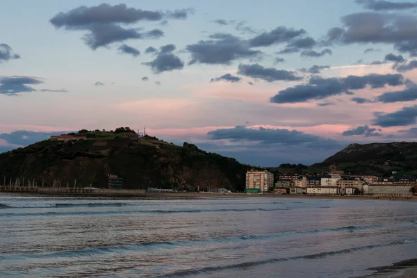 日落时的海滩景观 — 图库照片