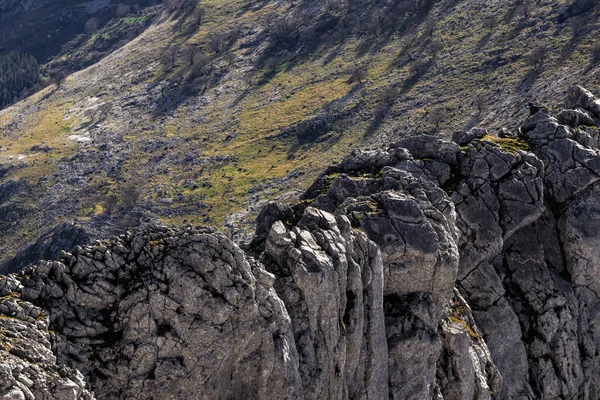 Bask Ülkesindeki Kayalık Dağların Manzarası — Stok fotoğraf