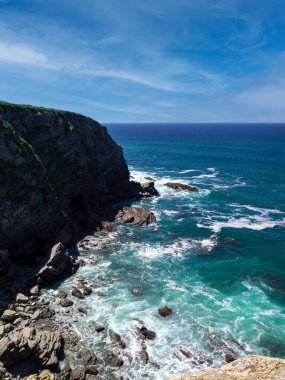 İspanya 'nın yokluğunda sahilin manzarası