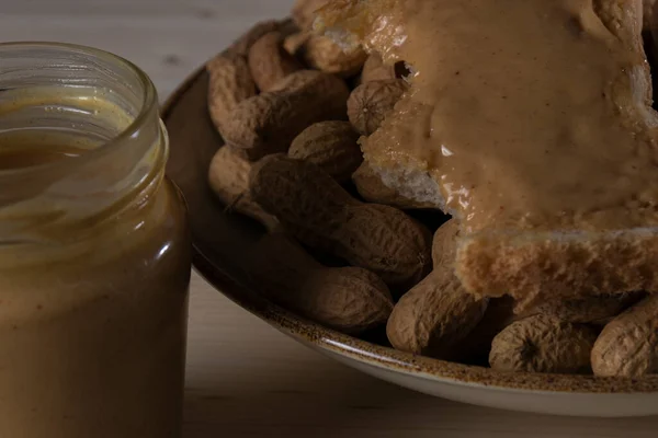 Peanut Butter Table — Stock Photo, Image