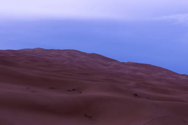 Puesta Sol Desierto Del Sahara — Foto de Stock