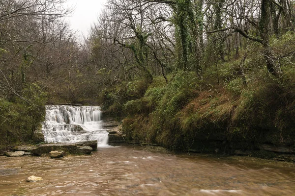 Waterfall River Nervion Basque Country — Stock Photo, Image