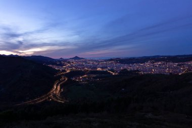 Bilbao şehrinin panoramik görüntüsü