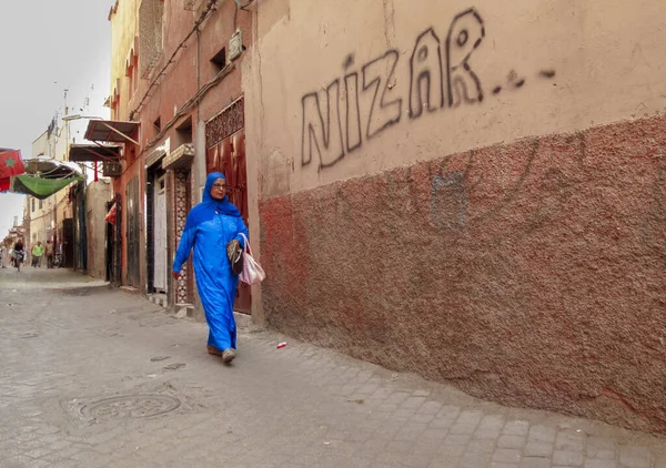 モロッコのマラケシュでの都市生活は — ストック写真