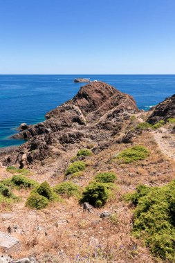 Girona İspanya kıyılarında manzara.