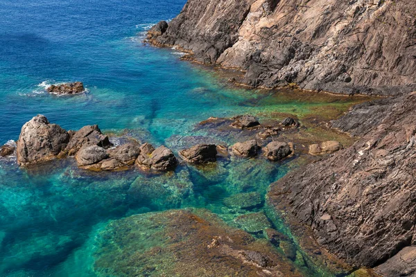 Costa Rocosa Norte España Día Claro Verano — Foto de Stock