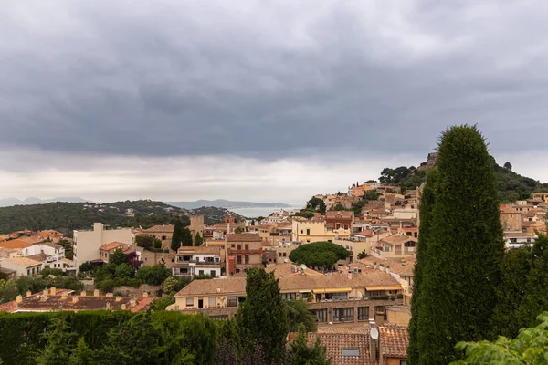 Panoramic Image Catalan Town Begur Costa Brava — Stock Photo, Image