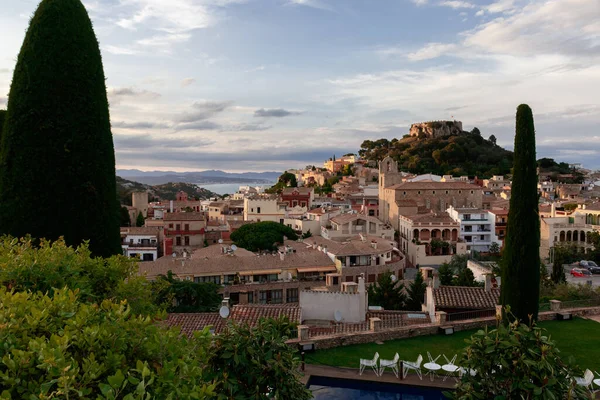 Panoramic Image Catalan Town Begur Costa Brava — Stock Photo, Image