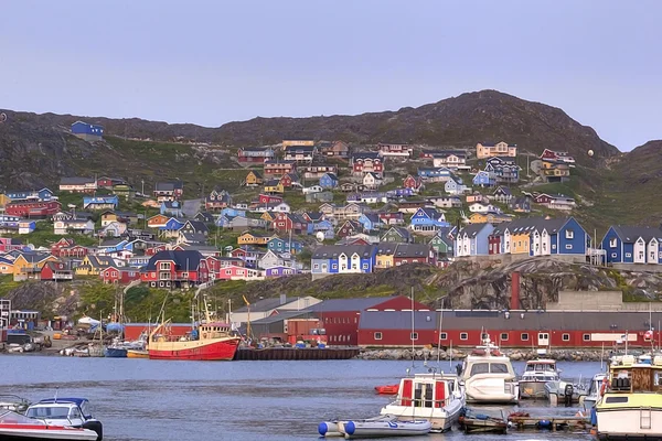 Ciudad en Groenlandia — Foto de Stock