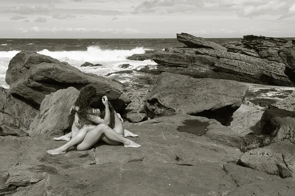 海岸の女の子 — ストック写真