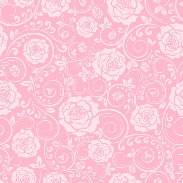 Adorno rosado de rosas — Archivo Imágenes Vectoriales