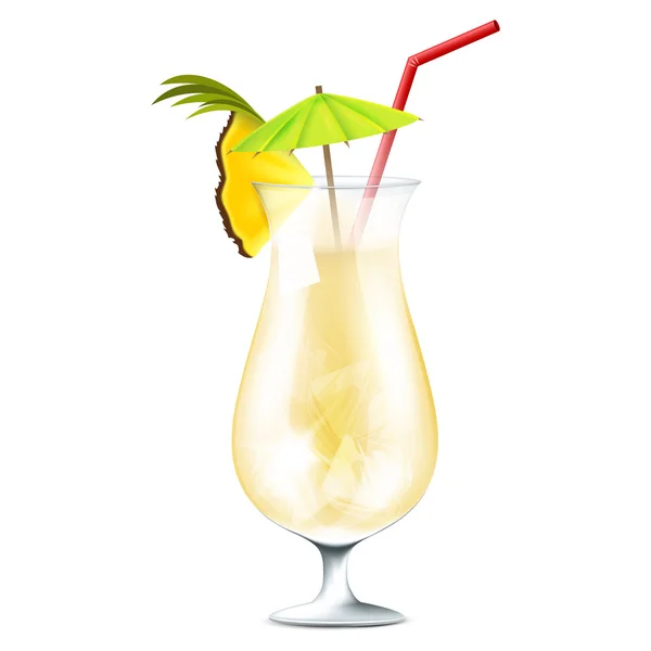 Melk cocktail isolatie — Stockvector