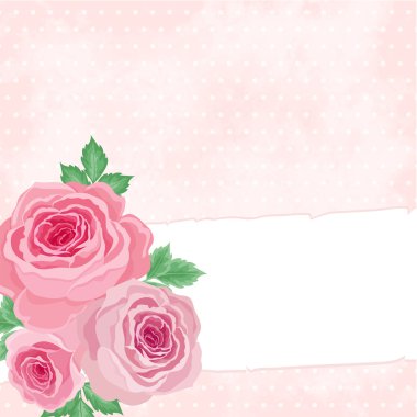 Güllü pembe arkaplan