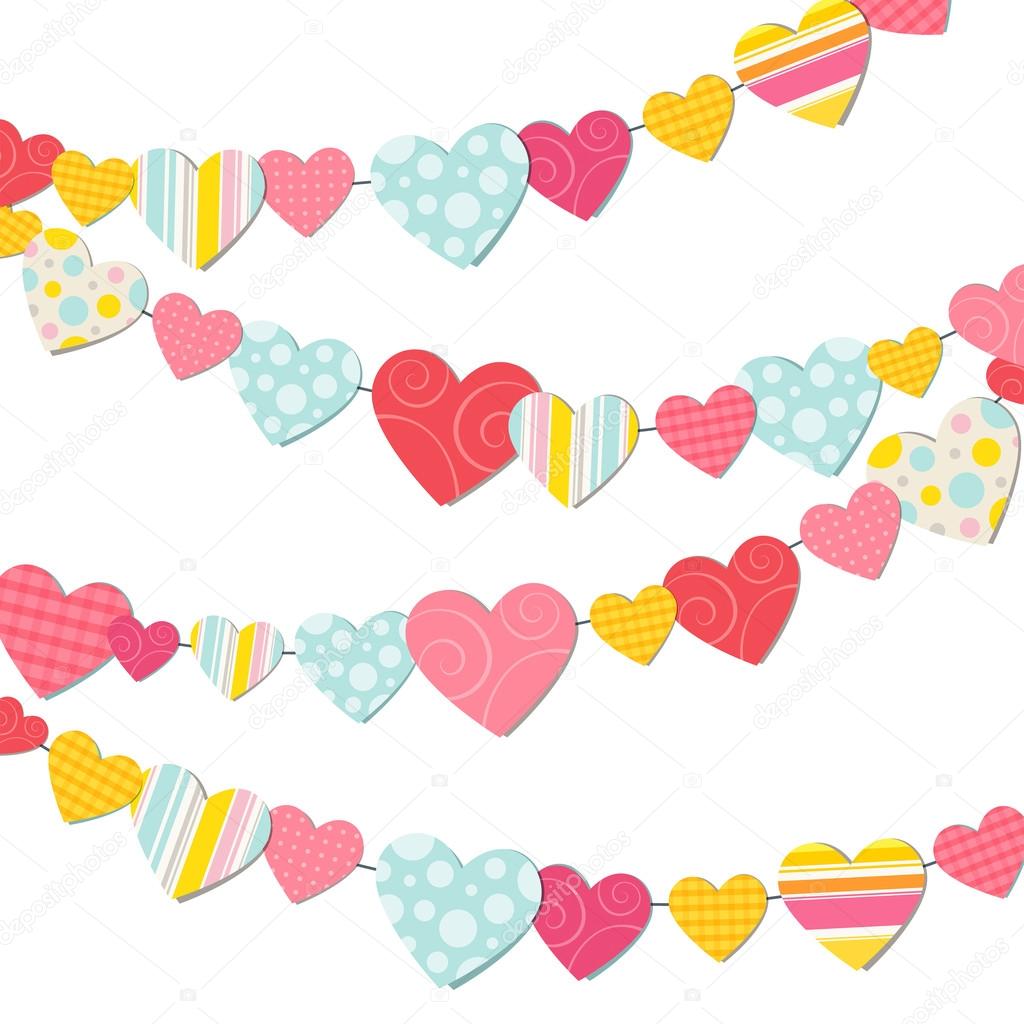 Garland of hearts