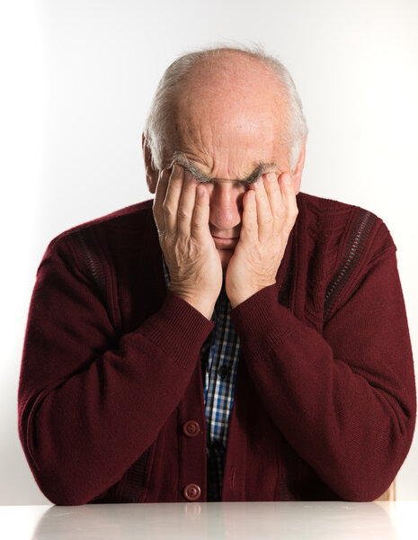 senior man has problems