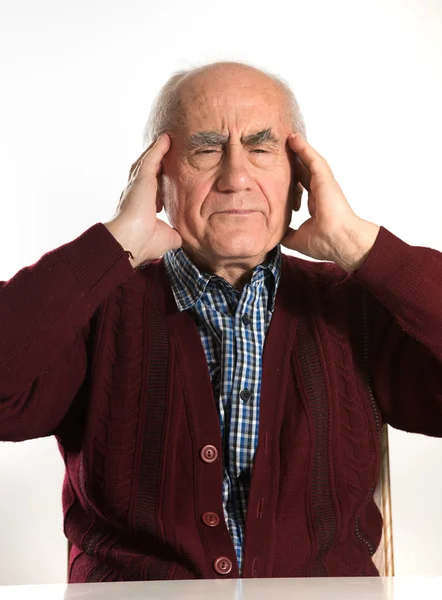 Senior hat Probleme — Stockfoto