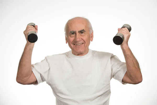 Starý muž se sportovat — Stock fotografie