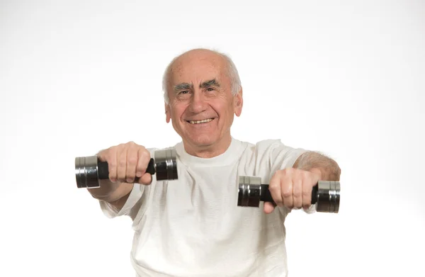 Starý muž se sportovat — Stock fotografie