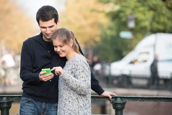 Liebhaber in amsterdam — Stockfoto