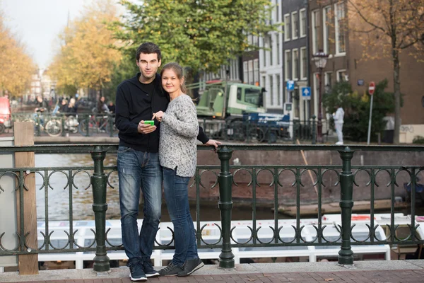 Liebhaber in amsterdam — Stockfoto