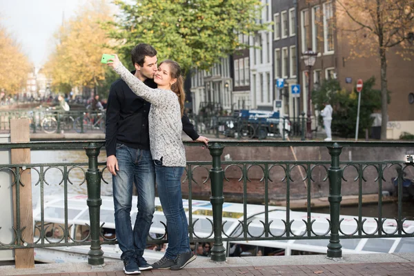 Liebhaber in amsterdam — Stockfoto