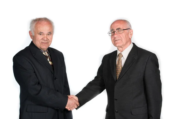 Two senior businessmen — Stock Photo, Image