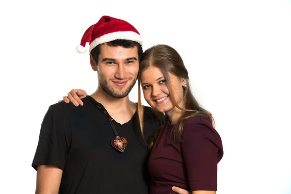 Feliz casal de Natal — Fotografia de Stock