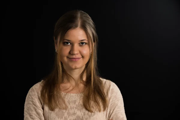 Retrato de mulher jovem — Fotografia de Stock