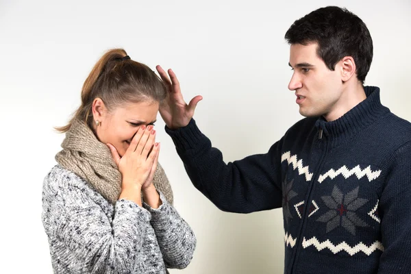 Couple in fight — Stock Photo, Image