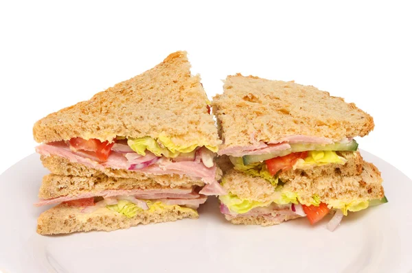Шинка сендвіч крупним планом — стокове фото