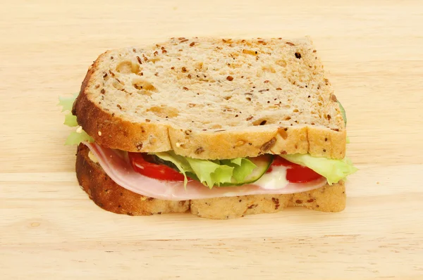 Fresh sandwich on a board — Stock Photo, Image