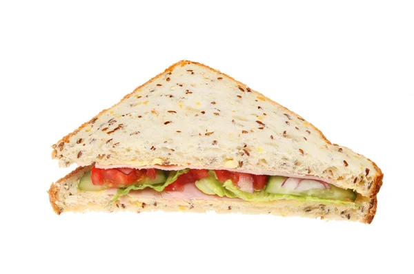 Sandwich aislado en blanco — Foto de Stock