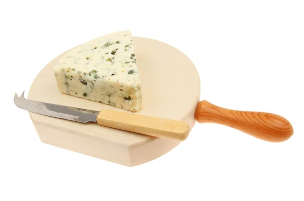 Blauwe kaas op blok — Stockfoto