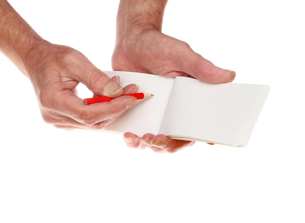 Hands writing — Stock Photo, Image