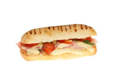 Jambon, domates Pannini