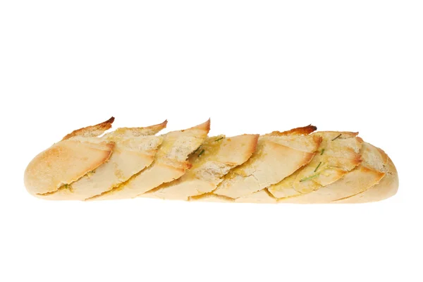 Freshly baked garlic bread baguette — Stock Photo, Image